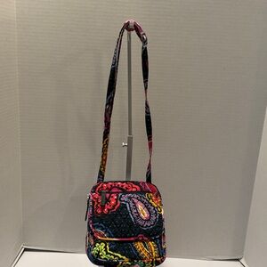 Vera Bradley Colorful Paisley Crossbody Bag Like New!